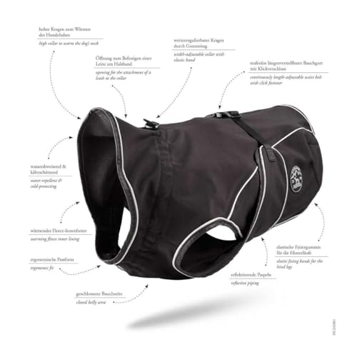 HUNTER Hundemantel Uppsala Softshell, Größe:25 cm