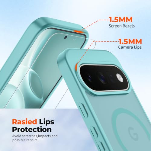 Image of SUPFINE Magnetic for Google Pixel 11 Case - Blue Green