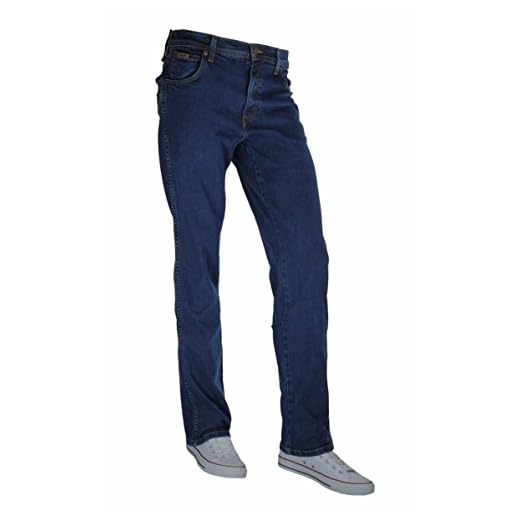 Wrangler Herren Jeans Texas Stretch Regular Fit, Darkstone, 38/32