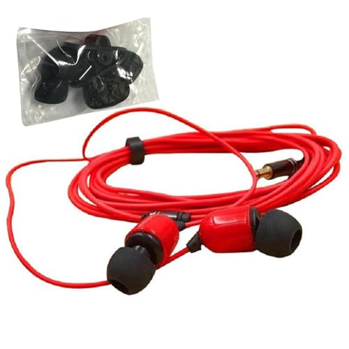 Telefoni a orecchie extra lunghe - Auricolari Wired con microfono | Auricolari a filo lungo 3 metri, cuffie per cavi in-ear con microfono per dispositivi di uscita audio, computer, telefono per cantar