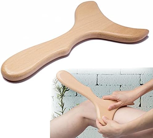 Usmack Wooden Lymphatic Drainage Tool Gua Sha Scraping Tools Wood Therapy Massager Body Sculpting Tool for Maderotherapy, Anti-Cellulite& Muscle Release