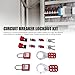 Fauitay Electrical Lockout Tagout Kit, Industrial Circuit Breaker Lock Device with Non Conductive Padlocks and Steel Nylon Clamps for Energy Isolation in Hazardous Environments