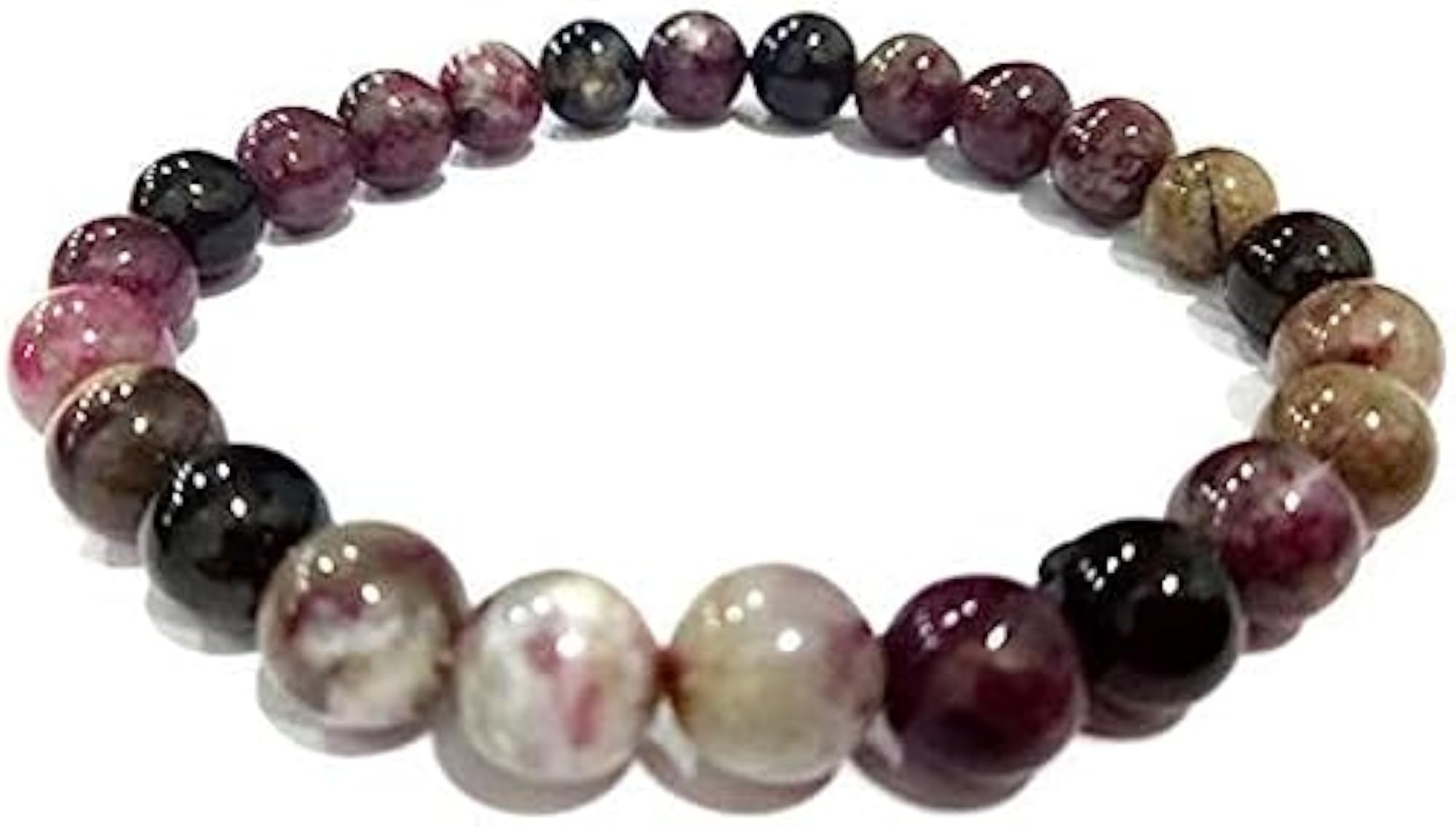Unisex Water Melon Obsidian Natural 8mm Bracelet