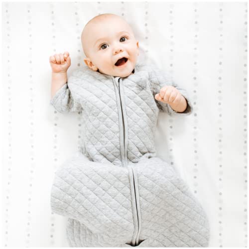 Image of HALO Easy Transition Sleepsack Wearable Blanket, TOG 1.5, Heather Grey, Medium