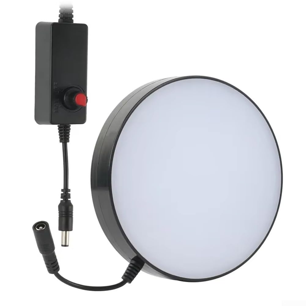 Einstellbare Helligkeit LED für Ringlichtquelle für Stereo-Mikroskop für - 133 mm Durchmesser, 0 für 100 % dimmbar, hohe CRI-Beleuchtung, AC100-240 V Eingang, einheitliche Unterseite