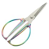 SAFIGLE Edelstahl Küchenschere mit Fischmuster Griff Ergonomisch Langlebig Multifunktional für Geflügel und Haushalt