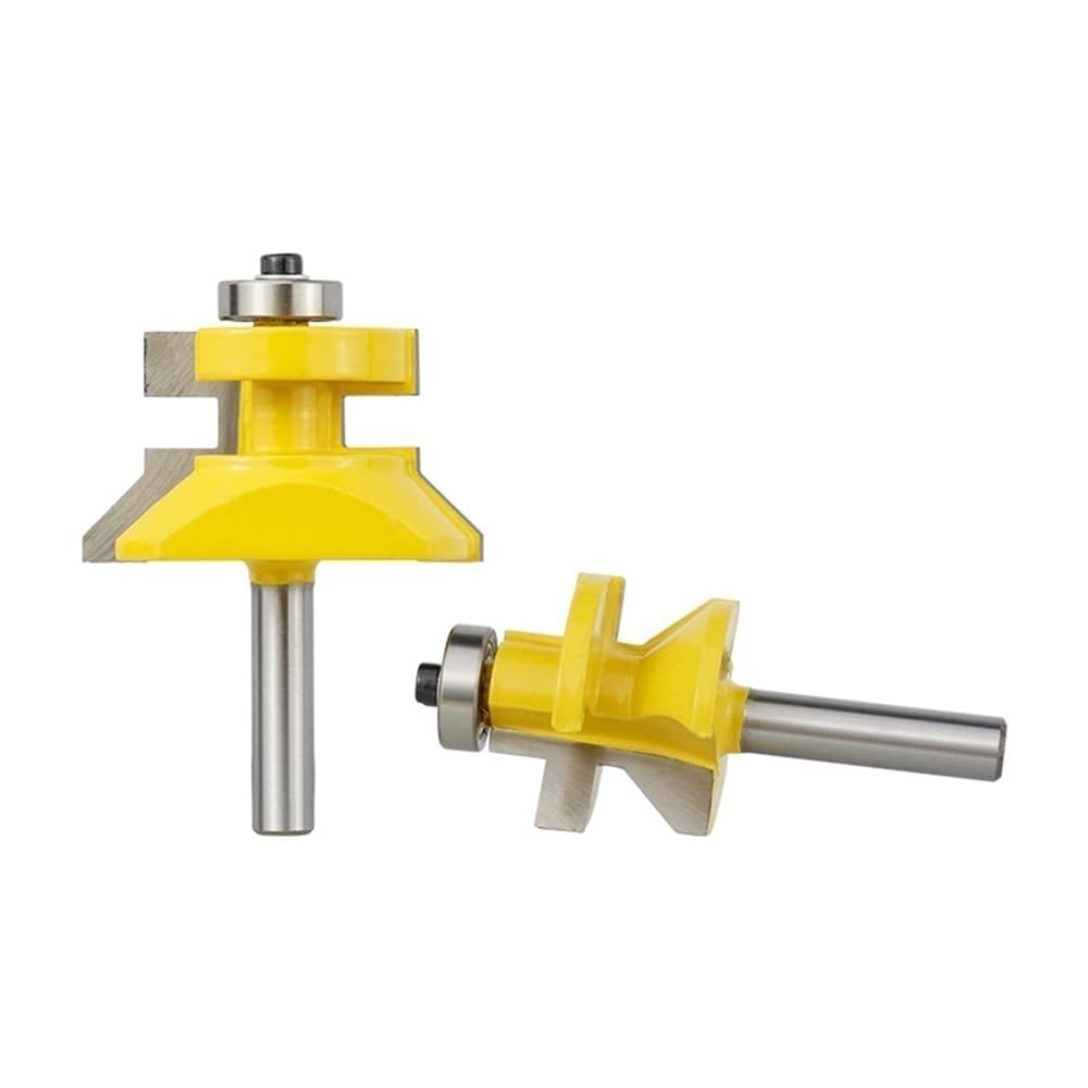 Punta per fresa per scanalatura Fresa for legno in carburo di tungsteno rivestita in PTFE, gambo da 8 mm e 12,7 , con design anti-contraccolpo, 1 pezz0(12.7mm)