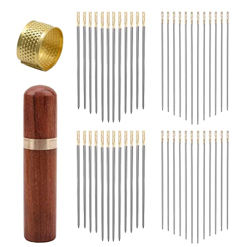 Big Eye - Kit di aghi da cucito in acciaio inox 2025 per cucito a mano