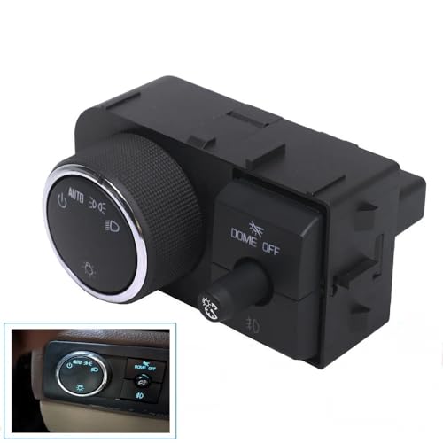 Interrupteur de phare capteur compatible Chevy Silverado 1500 bouton 15096895