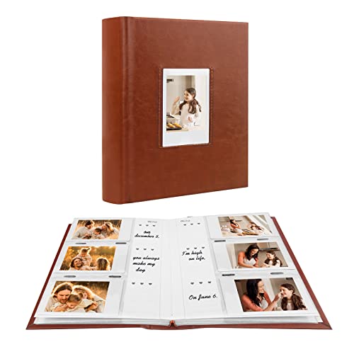 180 Pockets Photo Album for Fujifilm Instax Mini 12 11 9 8+ 8 7s 99 40 Evo Camera, Front Window