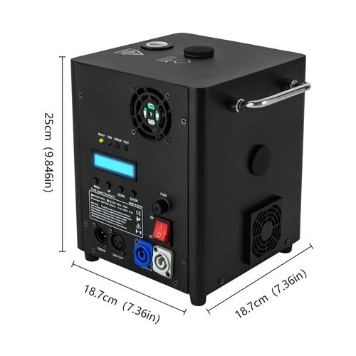 Pyrotechnikmaschinen, WFIETN 700W Pyrotechnik Maschinen, Cold Spark Feuerwerksmaschine mit Fernbedienung, Einstellbare Injektionshöhe Funkenmaschine, Steuerungsmodus: DMX/Fernsteuerung/Display