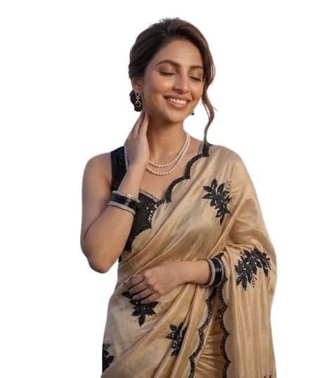 Self Design Bollywood silk Saree with Blouse Piece Lightweight Stylish Ethnic Saree for Women(REVENGE CHOCOLATE_C)-image-33