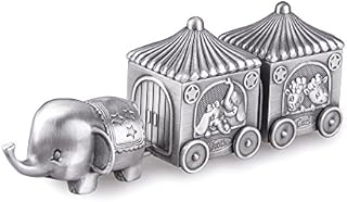 Feyarl First Curl and Tooth Elephant Keepsake Box Fairy Teeth Box for boy girls Christmas Birthday Kids Shower Christening Gift