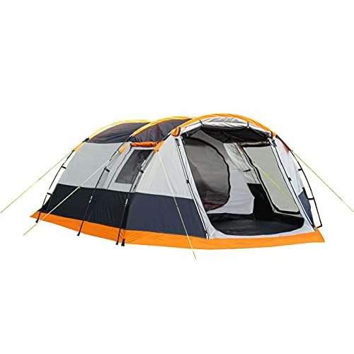 OLPRO Outdoor Leisure Products Knightwick 3.7m x 2.2m 3 Berth Tunnel Tent Orange & Black