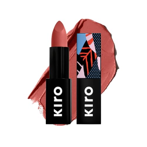 Image of Kiro Moist Matte Lipstick - Dusky Peach (Nude Coral), 4.2g | Super-Pigmented, Long-Lasting, Moisturizing, Non-Drying, Non-Feathering, Smudge Proof | Skin Care Infused with Natural Oils