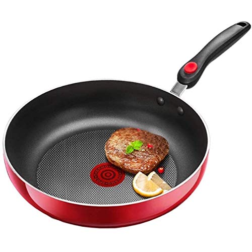 CHCWR Sartén con sartén Recubierto de sartén Recubierto de sartén Duradera Base de ala de Fuego Especial Freing sartén de casa múltiple sartén (un Color 26 cm)