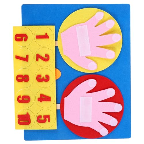 BESPORTBLE Tablero Educativo de Matemáticas para Palitos Numéricos de Fieltro Juguete Didáctico y Resta para Preescolar Herramienta Práctica para Aprender Números y Operaciones Básicas