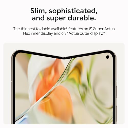 Google Pixel 9 Pro Fold - Unlocked Android Smartphone with Gemini - Advanced Triple Rear Camera System - Foldable Display - Hands-Free Video - Obsidian - 256 GB by Google - Image 2