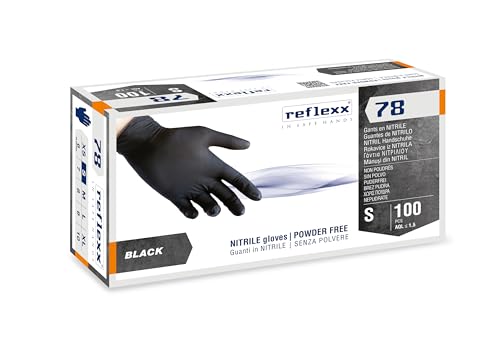 Reflexx R78 Guanti in Nitrile, Senza Polvere...