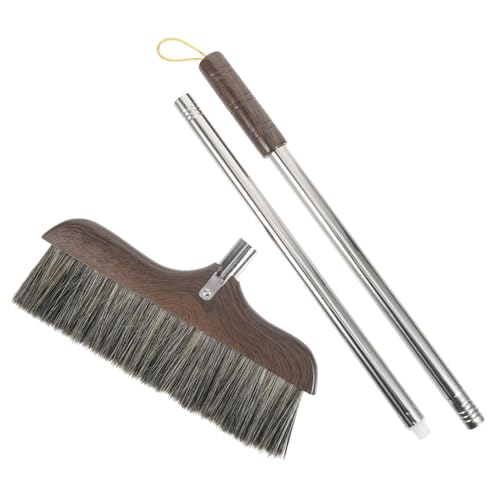 Beavorty Electric Broom Home Broom Soft Bristle Broom Floor Wiper Chinese Brooms Office Garbage Cleaner Push Broom Outdoor Household Cleaning Dusting Brush Hair Cleaning Broom Plastic