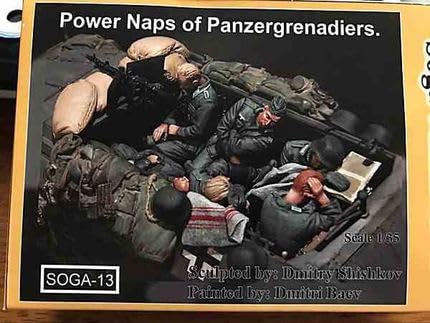 AEPRO - model kit resin kit Resting soldiers (6 people)