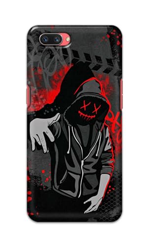Image of Printed Hard Back Cover for Oppo A3s Back Cover (Hoodie Rapper) -190724(EA)