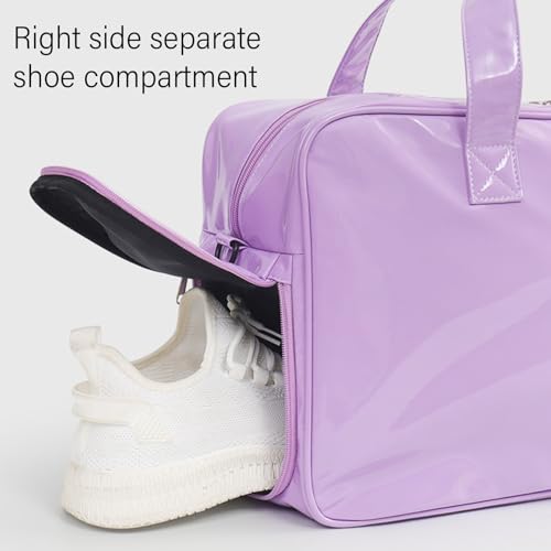 Sac de voyage polyvalent noir avec compartiment chaussures imperméable