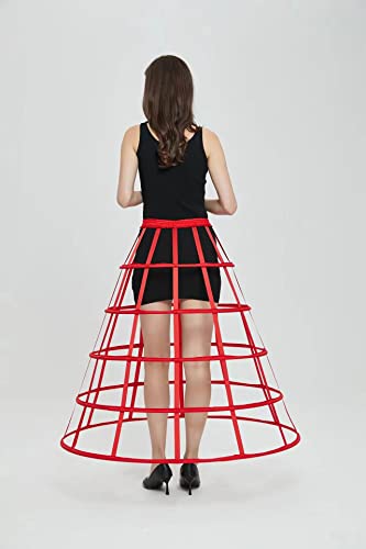 Image of Women Crinoline Petticoat Hoops Skirt Short Half Slip Underskirt for Girls Wedding Bridal Underskirt Slip