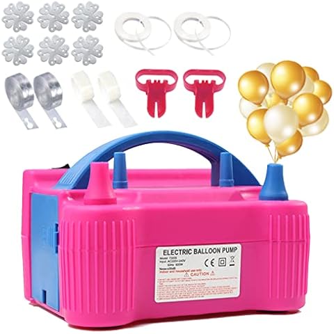 BEHOSE Electric Balloon Bump Kit,(220-240V 600W) Portable Dual-nozzle ElectricInflator,Electric Balloon Pump For Birthday Party,Wedding,Christmas Decoration Cover