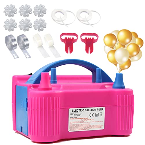 Kit électrique De Gonflage De Ballons, (220-240V 600W) Gonfleur électrique Portable à Deux Buses, Pompe à Ballons électrique pour Les Anniversaires, Les Mariages Et Les Décorations De Noël Cover
