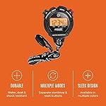 Marathon Adanac 8000 Professional Digital Stopwatch with Touch Feedback, Black, Black - Image 3