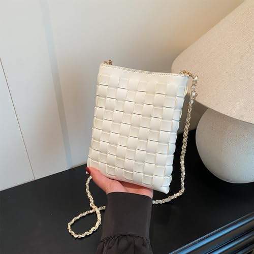 Image of Woven Small Crossbody Bags Cell Phone Purse for Women Teen Girls Small Shoulder Phone Bag