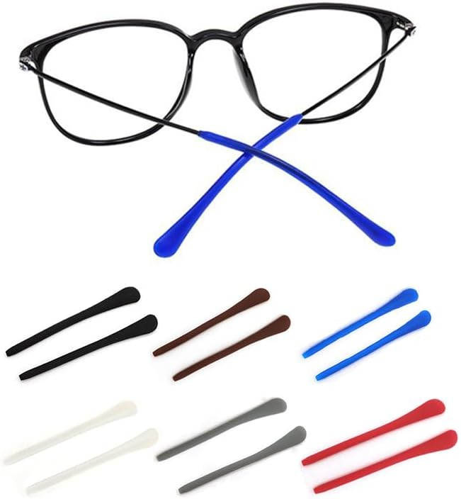 Miniatura 7 de Puntas de extremo de gafas Piezas de calcetín de oído Antideslizante Soporte de tubo de silicona Retenedores de gafas