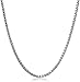 Sterling Silver Italian Diamond Cut Box Chain Necklace