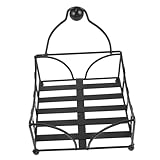 FUNNETOYU Servilletero de Hierro Rústico para Mesa Soporte Robusto para Servilletas Cocina y Restaurante Organizador de Papel para Comedor y Cafetería Diseño Farmhouse Grande