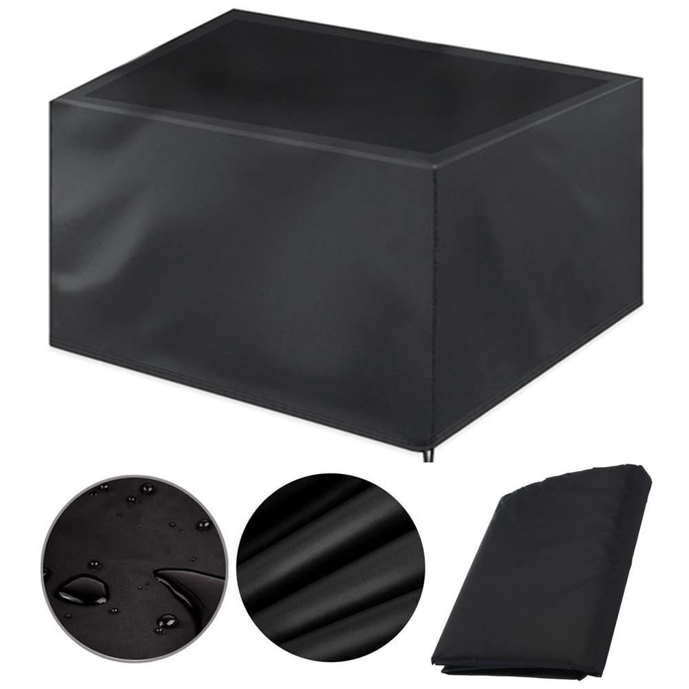 Funda Impermeable Para Mesa De Jardín 120x120x74 Cm: Tejido Oxford 420D, Protección Anti-UV Y Anti-polvo - ¡Protege Tus Muebles Todo El Año!