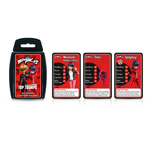 Winning Moves Top Trumps Miraculous Jeux de cartes Jeu de Société Jeu de batailles Jeu de voyage De 2 à 6 joueurs A partir de Version Française - vue 3