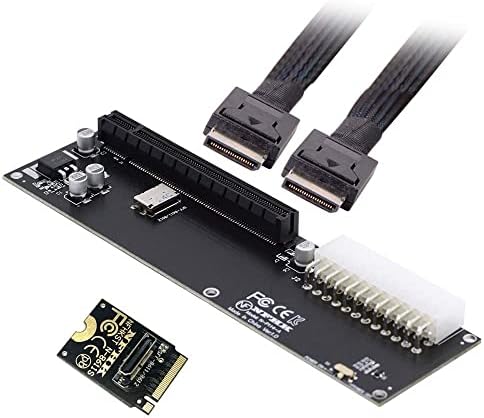 cablecc PCI-E 3.0 M.2 M-Key to Oculink SFF-8611 SFF-8612 Host Adapter for GPD Win Max2 External Graphics Card & SSD