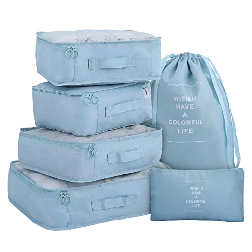 OEE Luggage Packing Organizers Packing Cubes Set for Travel (blue)