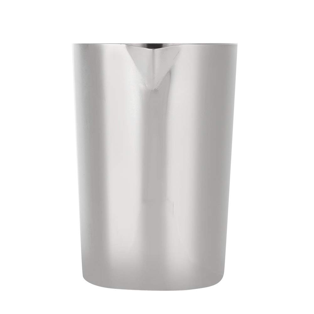Mixing Glass in Acciaio Inox 500 Ml, Boston Shaker Mixing Glass Cocktail Brocca per Tazze Mescolare Bevande, D'argento