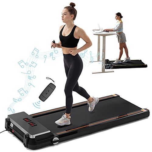 FYC Under Desk Treadmill 2.5HP Slim Walking Treadmill 265LBS - Electric Treadmill with APP Bluetooth Remote Control LED Display, Running Walking Jogging for Home Office Use (Installation Free) JK30F-9