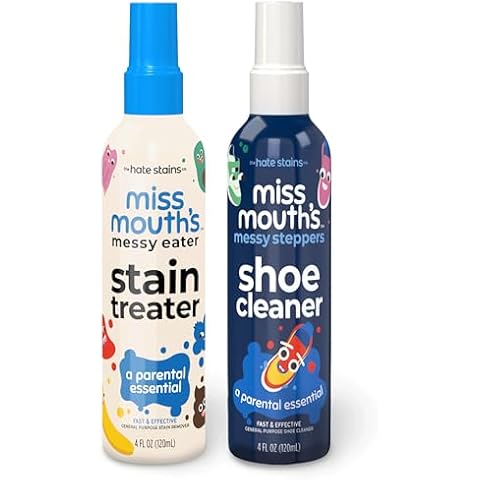 Miss Mouth's Messy Eater Stain Treater and Messy Steppers Shoe Cleaner Starter Pack Cover