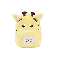 NXLGYDZ Unisex Toddler Animal Backpack，Ultra-Soft Lightweight School Bag，Cute Plush Giraffe Mini Daypack for 2-6 Years