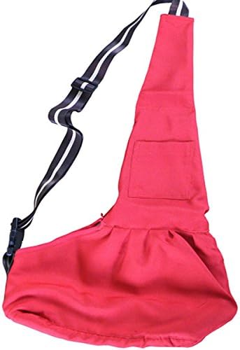 Pineocus Pet Dogs Sling Carrier Bag (Red, S)
