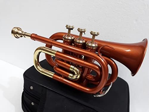 Oswal India Bb Pocket Trumpet Copper Brass With Hard Case+Mouthpiece