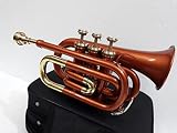 Oswal India Bb Pocket Trumpet Copper Brass With Hard Case+Mouthpiece