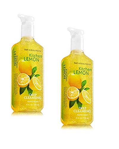 Bath and Body Works Deep Cleansing Hand Soap, Kitchen Lemon, 8 fl. oz. Lot of 2 - Image 3
