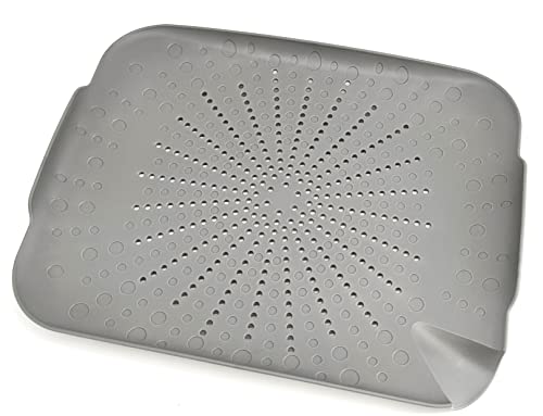 SHP Kitchen Sieve Square Grey Dishwasher Safe Polypropylene 34 x 4.5 x 27.5 cm (W x H x D)