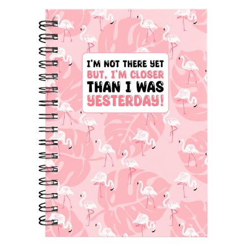 Slimming World Compatible Food Diet Diary Log Journal Weight Loss Wellness 7 Week Duration With Stickers 2024 (Im Not There Yet... Flamingos)