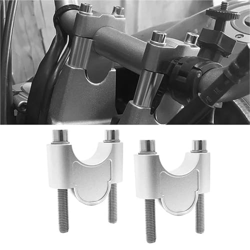 Adaptateur d'Extension de Serrage Guidon Moto Noir pour Suzuki V-STROM 800 DE Finition Précision